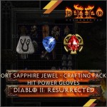 Ort Sapphire Jewel - Crafting Pack Hit Power Gloves