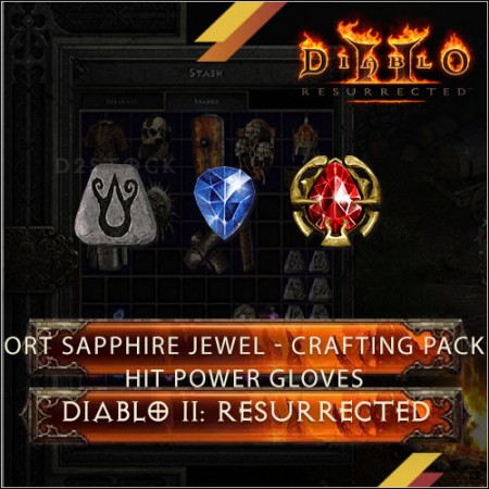 Ort Sapphire Jewel - Crafting Pack Hit Power Gloves