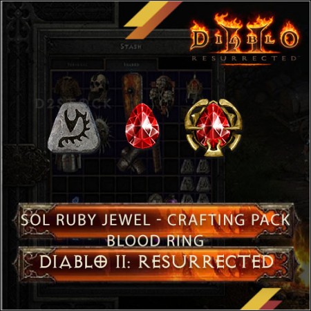 Sol Ruby Jewel - Crafting Pack Blood Ring
