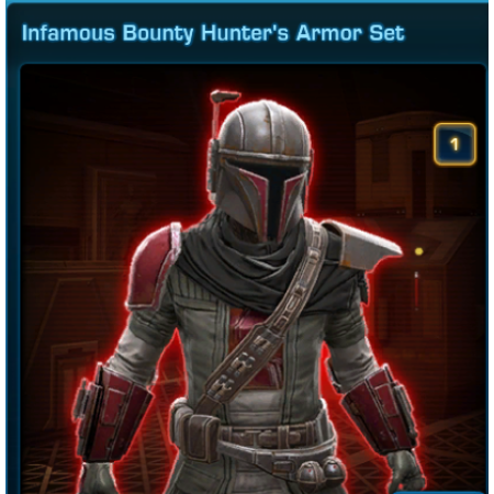 Infamous Bounty Hunter's Armor Set US