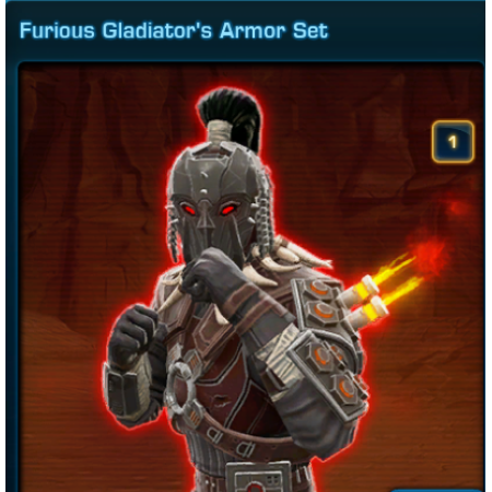Furious Gladiator's Armor Set