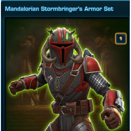 Mandalorian Stormbringer's Armor Set EU