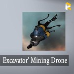 Excavator' Mining Drone