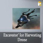 Excavator' Ice Harvesting Drone