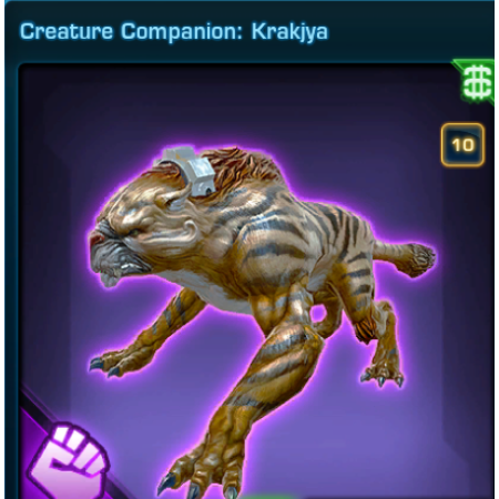 Creature companion: Krakjya