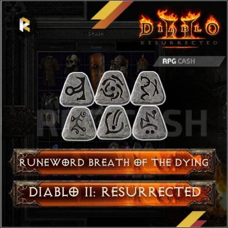 Runeword BOTD/Breath of the Dying (Vex + Hel + El + Eld + Zod + Eth)