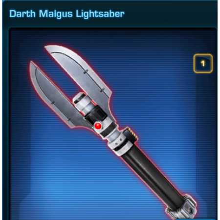 Darth Malgus Lightsaber