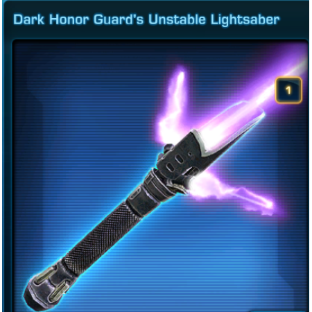 Dark Honor Guard's Unstable Lightsaber US swtor